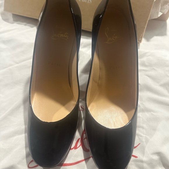 Christian Louboutin Black Patent Leather Heels - Picture 3 of 10